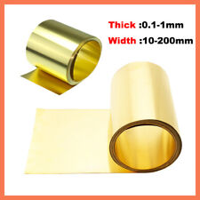 Thin Brass Sheet Strip Roll Metal Foil Shim Plate Thick 0.01mm-1mm Model Making