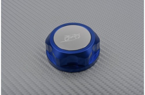 Blue alu steering stem - stem, nut