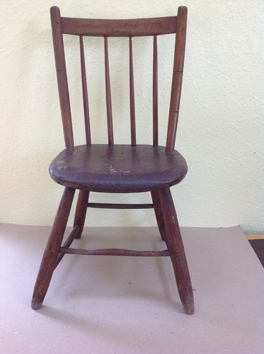 Early primitive chair spindle - chair,