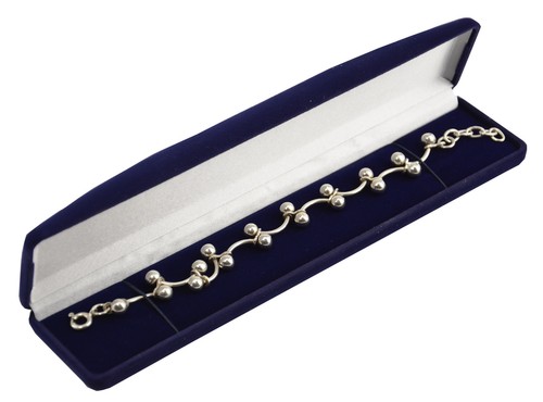 Blue velvet bracelet - velvet, watch