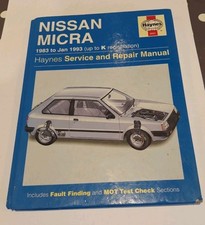 Haynes Nissan Micra 1983 to
