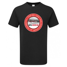 Busby Babes Large BLACK United Tshirt Mens & Womens Fanmade Merchandise Munich