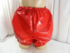 ABDL SISSY ADULT BABY  RED PVC