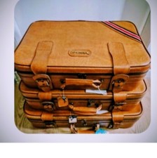 Set Of 3 Vintage Leather