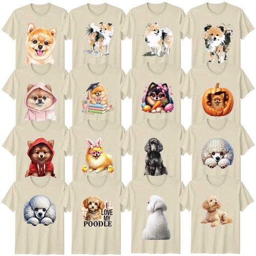 Watercolour dog adult shirt - watercolour, t-shirt