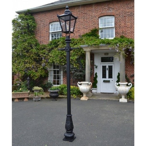 Cast iron victorian lamp - cast,