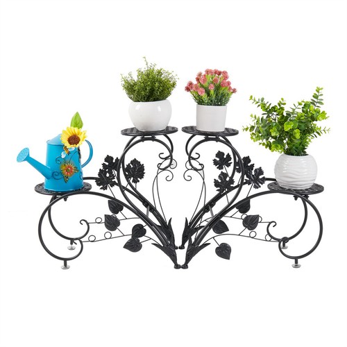 2pcs iron plant stand heart - plant,