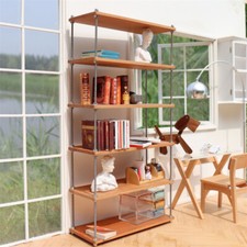 1/6 Scale Dolls House Miniatures Furniture Storage Shelf Rack Bookshelf Library