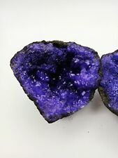 Vivid Purple Atlas Mountain Crystal Geode with fabric gift bag unique gift