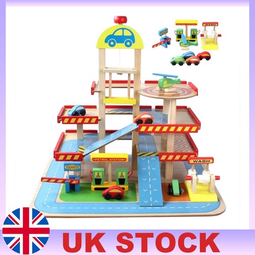 Wooden storey garage pretend - wooden, 3