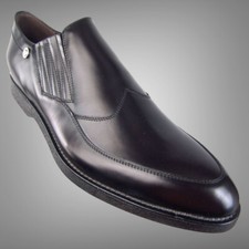 Authentic $890 Cesare Paciotti US 12 Leather Loafers Italian Designer Shoes