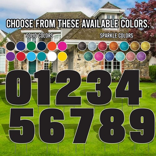 Jumbo inch yard sign - 35,