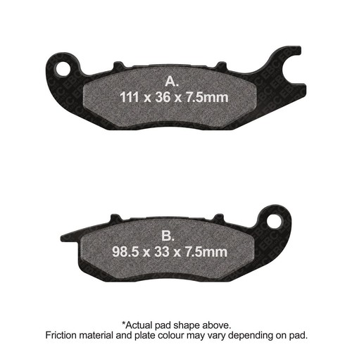 Ebc brake pads - brake, left