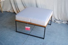 John Lewis Vega Garden Lounge Footstool Natural/Grey **Delivery Possible**