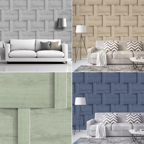 Wood effect wallpaper harrow - effect,
