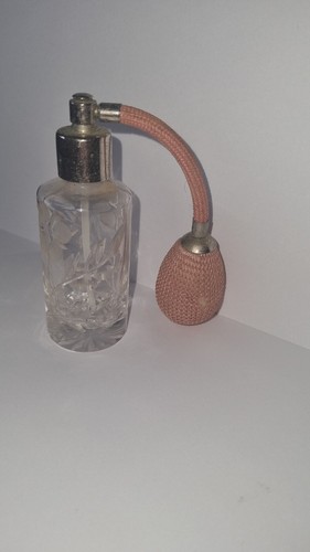 Vintage flower glass perfume - vintage,