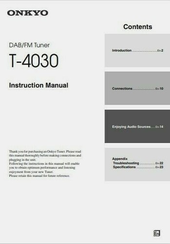 Onkyo 4030 dab radio tuner - t-4030,