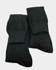 Mens Kilt Socks Scottish Highland Wear ACRYLIC Kilt Socks in BLACK now £5.99