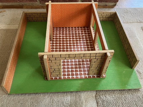 Vintage toy farm - vintage, fort