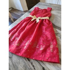 Bonnie Jean Girls Red Christmas Nutcracker Holiday Dress Size 16