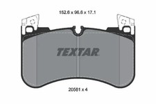 Brake pads 2058101 TEXTAR for