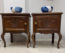 Pair French Oak Louis XV Style