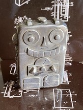 Sterling Silver Robot Zippo