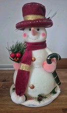 Vintage AVON “Icy Ivor” Fibre Optic Musical Snowman RARE
