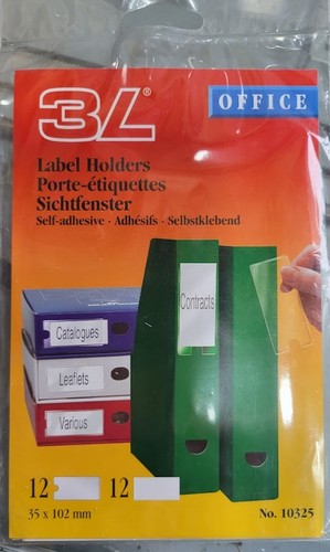 Label holder x 102mm - label,