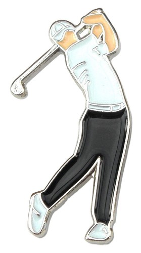Golf player pin - badge, golfer