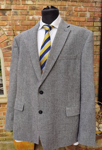 Grey tweed wool blemd - tweed,