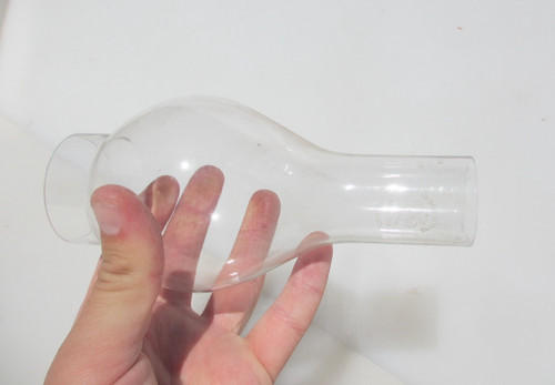 Vintage glass chimney shade - vintage,