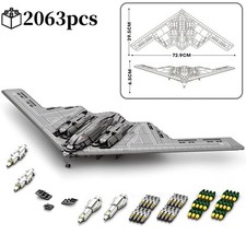 B2 Stealth Bomber Building Blocks Military WW2 Plane Model Bricks Toy Gift
