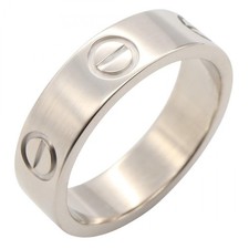 CARTIER Love Ring 18KWG White Gold Used Unisex Size 52/ US 5.75