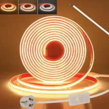 Selfadhesive Neon COB LED Strip Lights 220V Waterproof IP67 Flexible Tape Light