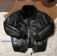 Men's B3 Geniune Aviator G11 Premium Sheepskin Leather Jacket Flying Pilot Coat