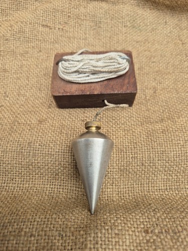 Vintage steel brass plumb - vintage,