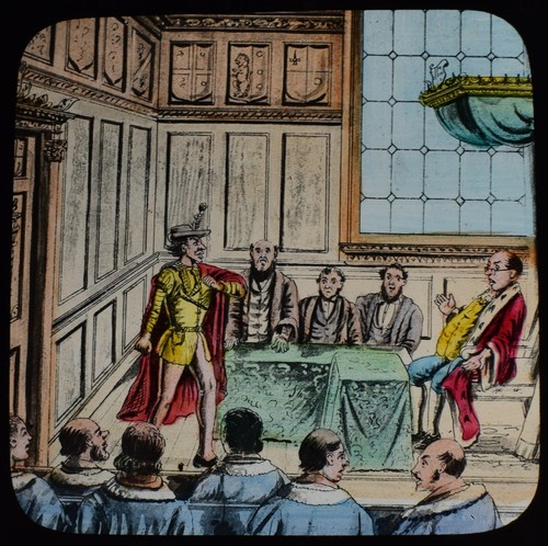Magic lantern slide pied piper - slide,