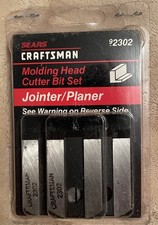 3-pc. CRAFTSMAN TOOLS JOINTER PLANER MOLDING HEAD CUTTER BIT SET, 2302, USA