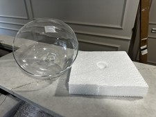 Display Glass Cake Cupcake Dome Cover Cloche 17 x 21 cm