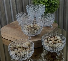 7 Piece Footed Glass Bowls Set