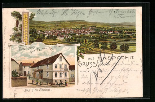 Lithograph anspach t - lithograph,