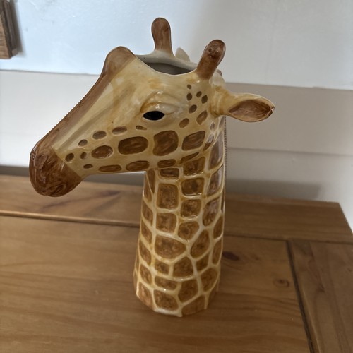 Quail ceramic giraffe vase - quail,