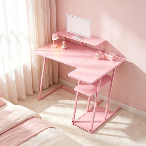 Shaped corner desk computer - shaped,