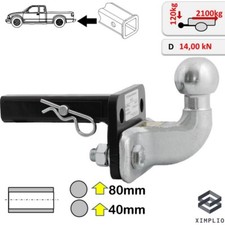 Towbar Hitch Adapter USA 1 1/4 inch Tongue Ball for QUAD ATV MOWER TRACTEUR 