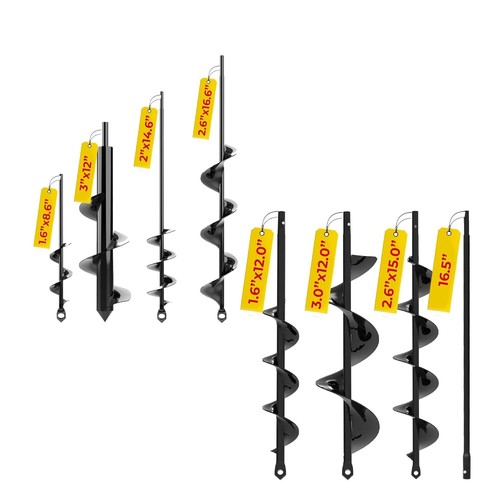 Planting auger spiral hole - planting,