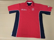 Alfa Romeo Owners Club AROC Polo Shirt Short Sleeve Top Adult Medium 100 Years