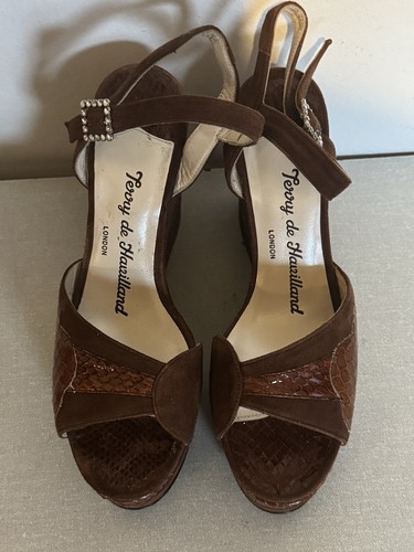 Terry havilland brown wedge - brown,