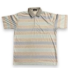 Vintage Charles Norton Multistripe Polo Shirt size L| SKU 375