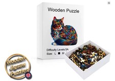 Jigsaw Puzzles Wooden Large Complex Unique Fun Shaped Designs Adults and Kids